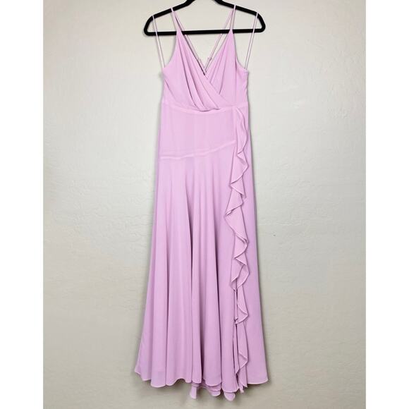 ASTR the Label Holland Ruffle Detail Maxi Dress in Lilac, Medium - Picture 7 of 12